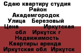 Сдаю квартиру студия  › Район ­ Академгородок  › Улица ­ Березовый  › Цена ­ 12 000 - Иркутская обл., Иркутск г. Недвижимость » Квартиры аренда   . Иркутская обл.,Иркутск г.